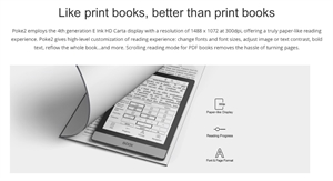 eBookReader Onyx BOOX Poke Pro 3 som en bog